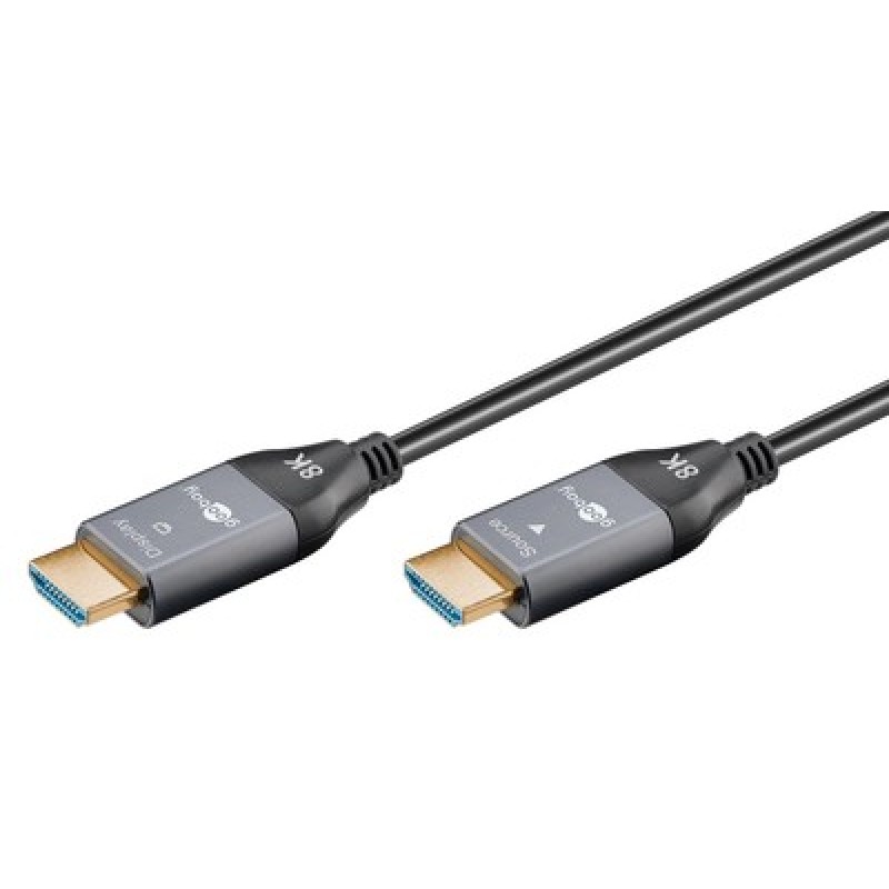 GOOBAY καλώδιο HDMI 2.1 76278 με Ethernet, AOC, 8K/60Hz, 48 Gbps, 50m, μαύρο