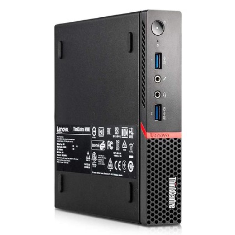 LENOVO PC ThinkCentre M900 Tiny, Refurbished Grade A Repainted, i5-6400T, 8/500GB HDD + 128GB M.2, WiFi, FreeDOS