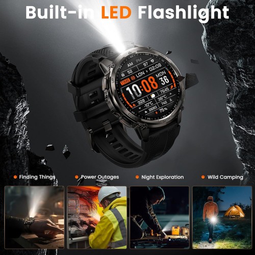 KOSPET smartwatch TANK T4C, heart rate, 1.5
