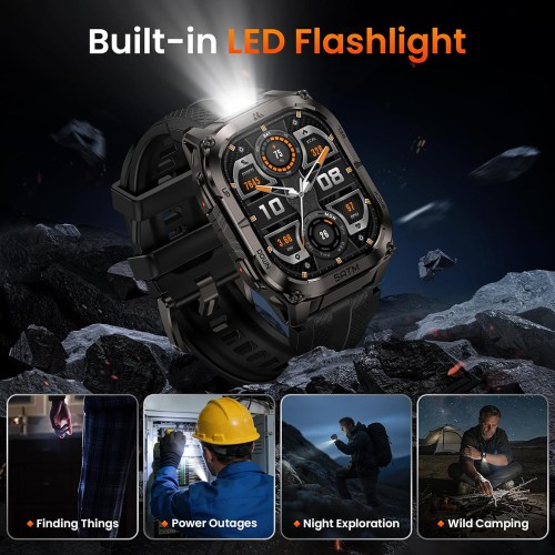 KOSPET smartwatch TANK M4C, heart rate, 1.96