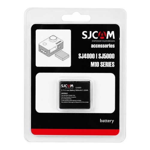 SJCAM μπαταρία για SJ4000 series action κάμερες, 900mAh