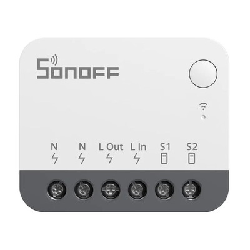 SONOFF smart διακόπτης ZBMINIR2, 1 κανάλι, ZigBee 3.0, 10A, λευκός