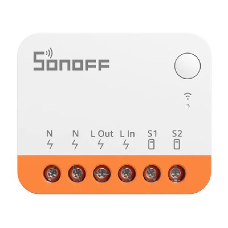 SONOFF smart διακόπτης MINIR4, 2 κανάλια, WiFi, 10A, λευκός