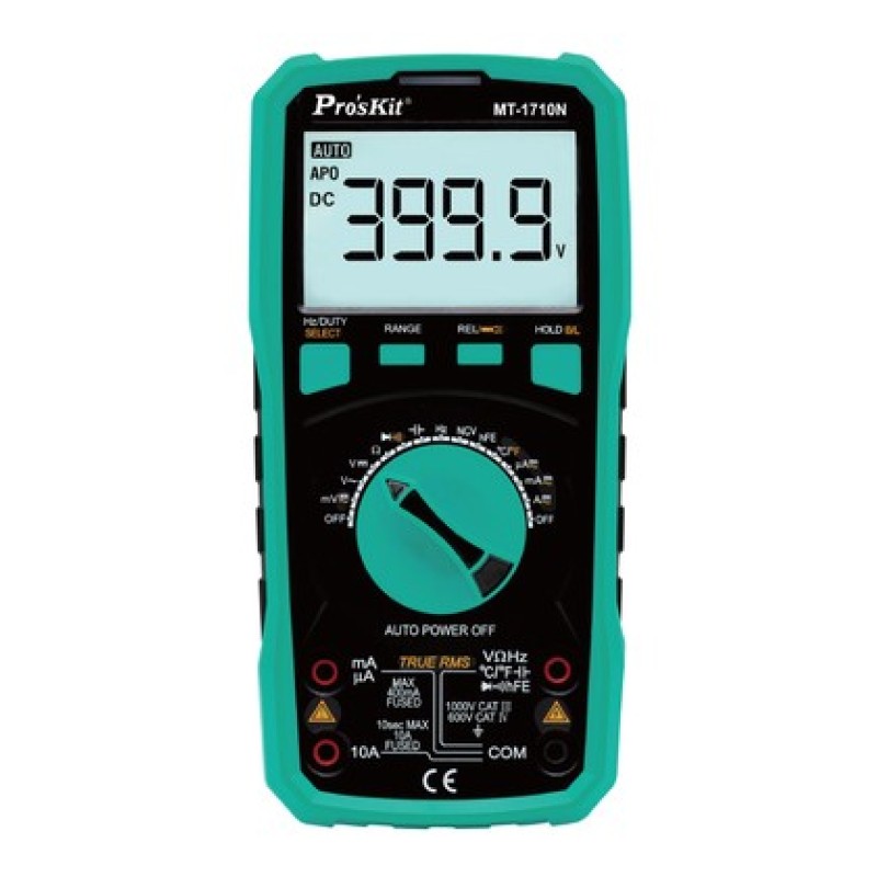 PROSKIT ψηφιακό πολύμετρο MT-1710N, μέτρηση AC/DC, True RMS, NCV