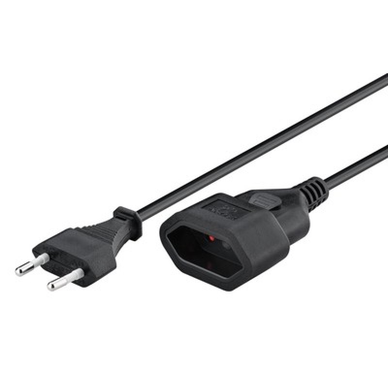 GOOBAY μπαλαντέζα προέκταση ρεύματος 50510, Europlug, 2x 0.75mm², 5m, μαύρη