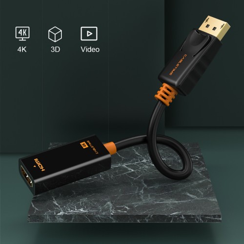 CABLETIME αντάπτορας DisplayPort σε HDMI CT-AV586-01G4K, 4K/30Hz, μαύρος