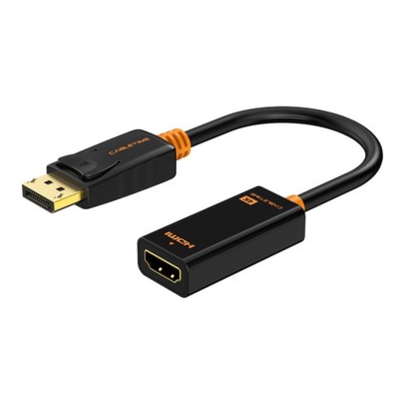 CABLETIME αντάπτορας DisplayPort σε HDMI CT-AV586-01G4K, 4K/30Hz, μαύρος