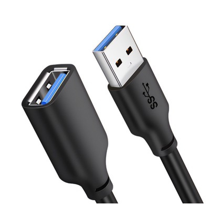 CABLETIME καλώδιο προέκτασης USB CT-C160-U3-AMAFN, 5Gbps, 2m, μαύρο