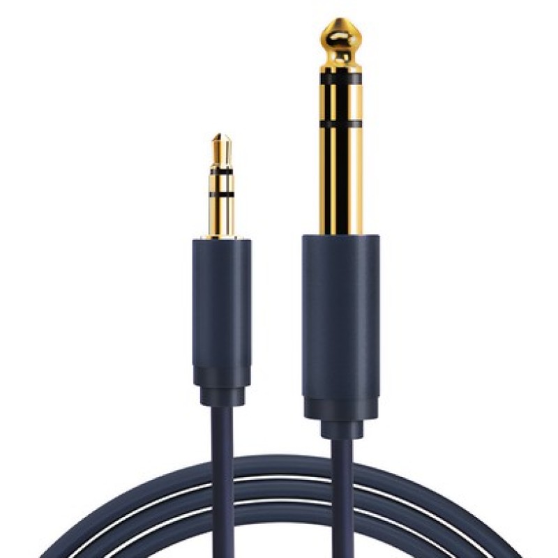 CABLETIME καλώδιο ήχου 3.5mm σε 6.3mm CT-AV321-H11G, 1.8m, μαύρο
