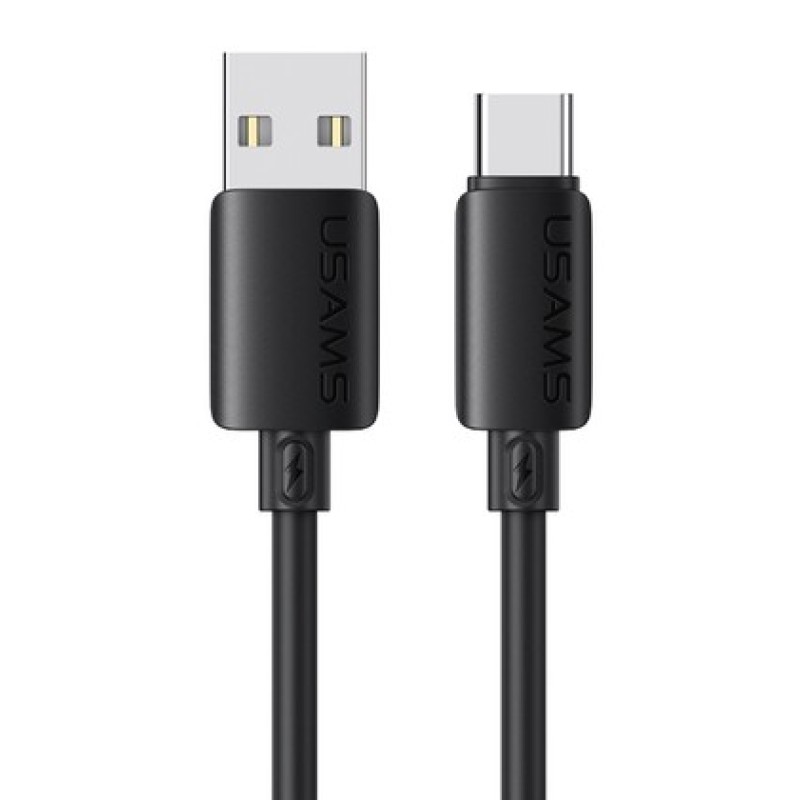 USAMS καλώδιο USB-C σε USB SJ786, σιλικόνης, 3A, 480Mbps, 1m, μαύρο