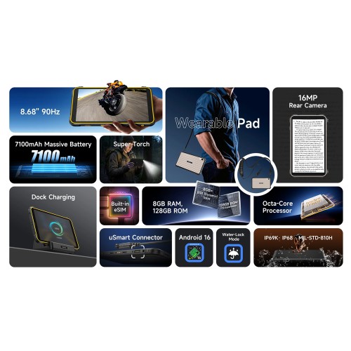 ULEFONE tablet RugKing Pad Pro, 8.68