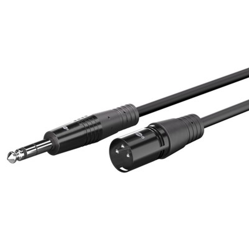 GOOBAY καλώδιο ήχου 6.35mm σε XLR 80049, 1m, μαύρο