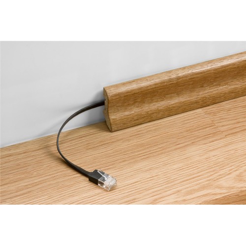 GOOBAY καλώδιο δικτύου 96325, CAT 6A U/UTP, flat, 500MHz, Copper, 2m, λευκό
