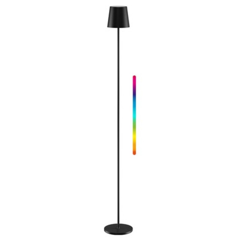GOOBAY επιτραπέζιο φωτιστικό 76573, RGBW, dimmable, επαναφορτιζόμενο, έως 122.3cm ύψος, μαύρο