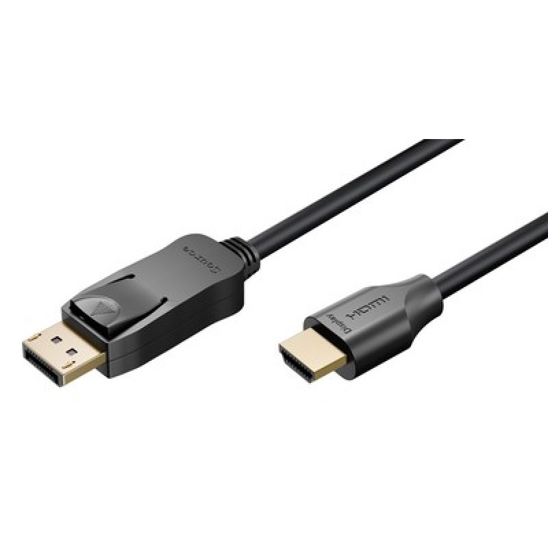 GOOBAY καλώδιο DisplayPort σε HDMI 80525, 8K/60Hz, 48 Gbps, 2m, μαύρο