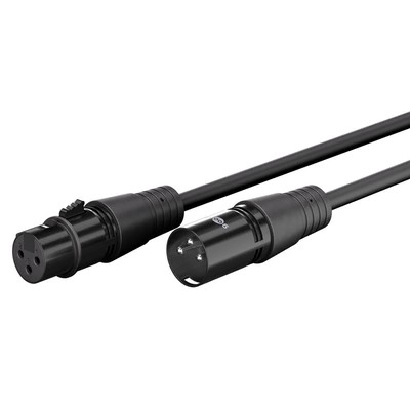 GOOBAY καλώδιο προέκτασης ήχου XLR 80042, 10m, μαύρο