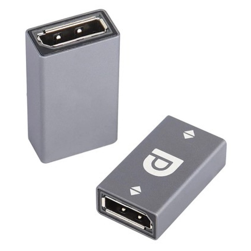 POWERTECH αντάπτορας DisplayPort PT-1643, 8K/60Hz, 32.4 Gbps, γκρι