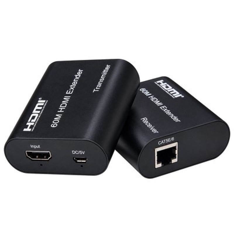 POWERTECH HDMI video extender CAB-H204 μέσω καλωδίου RJ45, 1080p/60Hz, με loop, έως 120m