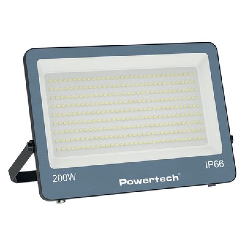 POWERTECH LED προβολέας PT-1619, 200W, 4000K, 18000lm, IP66, 6KV