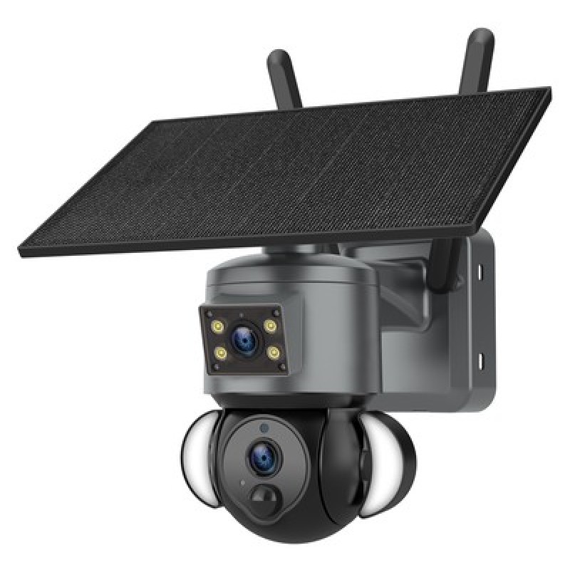 SECTEC smart ηλιακή κάμερα ST-538-6MAOV-4G-EU, dual lens, 3MP, 4G, SD, PTZ, IP66