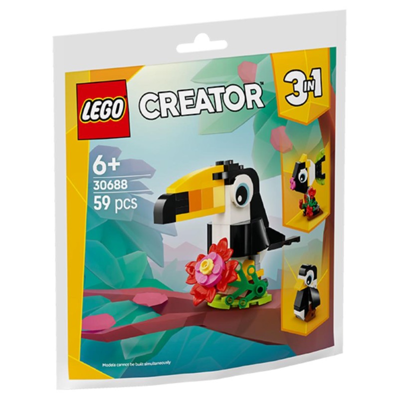Lego Creator 3-in-1 Tropical Toucan (Polybag) (30688) (LGO30688)