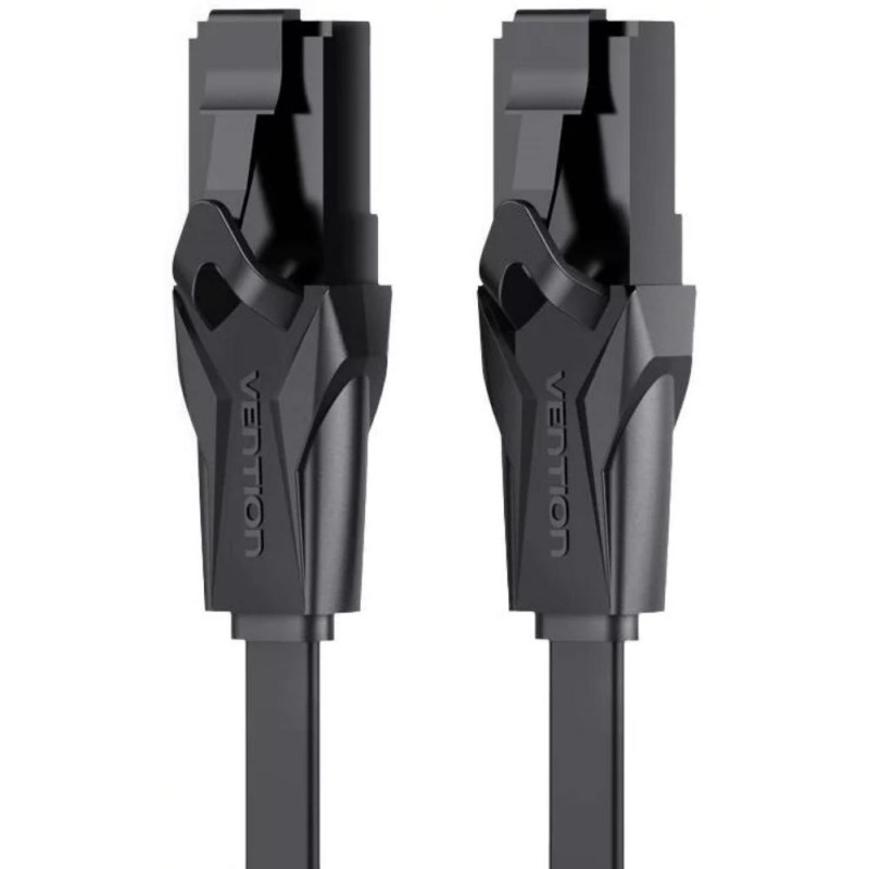 VENTION Flat Cat.6 UTP Patch Cable 1M Black (IBABF) (VENIBABF)