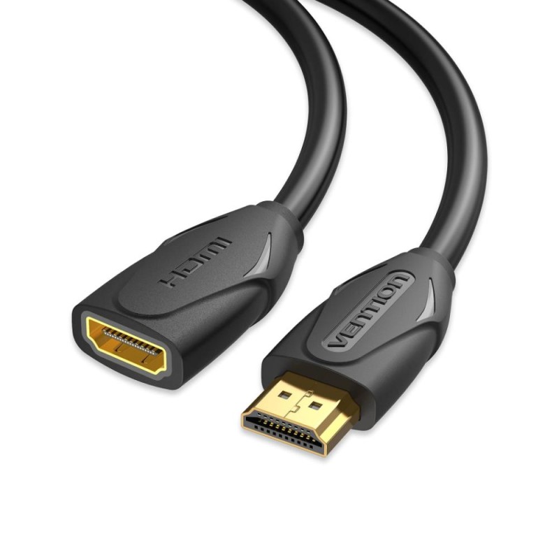 VENTION HDMI Extension Cable 2M Black (VAA-B06-B200) (VENVAA-B06-B200)