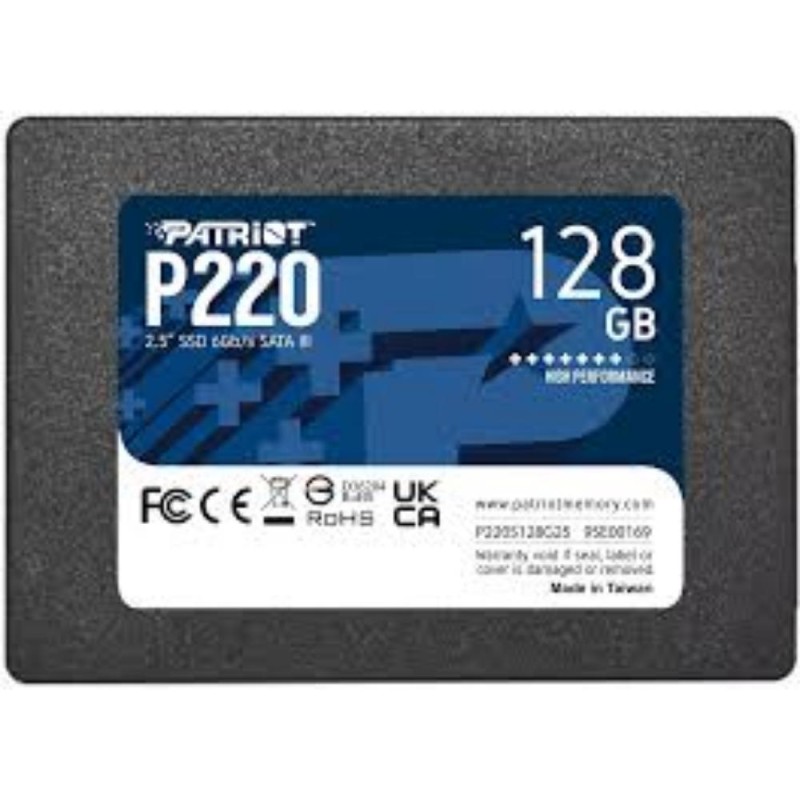 Patriot P220 128 GB Black SATA III 6 Gb/s 25