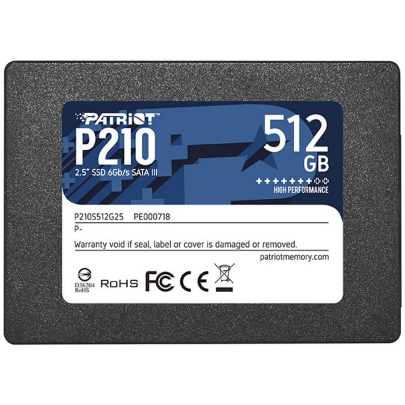Patriot P210 512 GB Black SATA 6 Gb/s 25