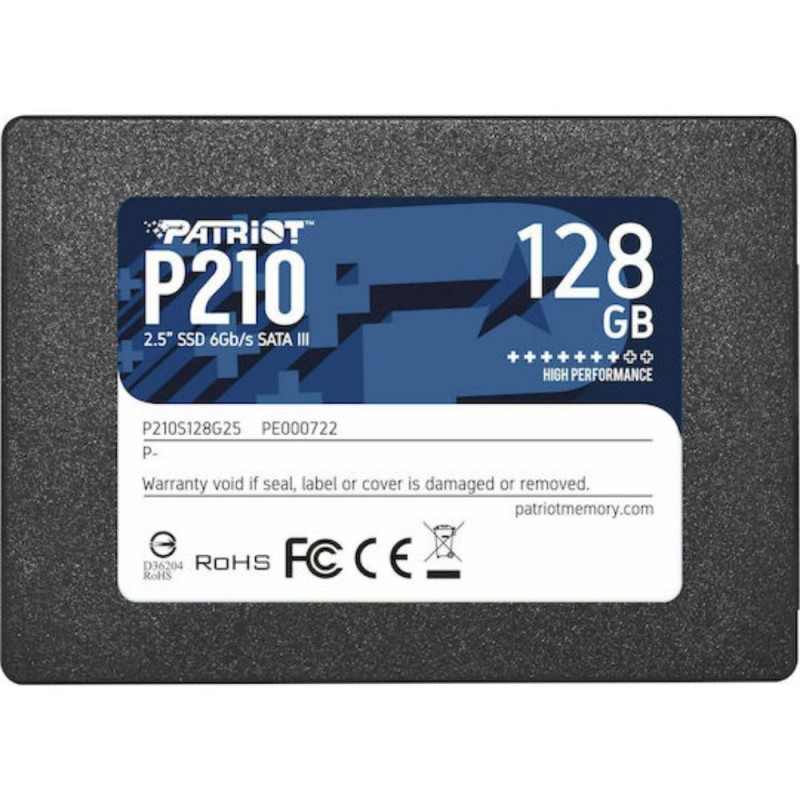 Patriot P210 128 GB Black SATA 6 Gb/s 25