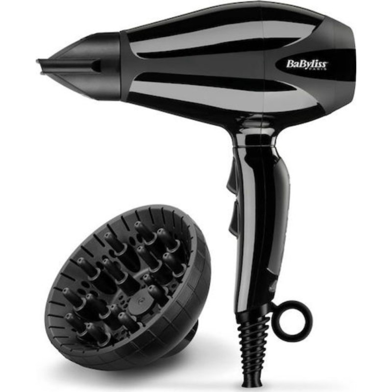 Babyliss Compact Pro Professional Hair Dryer with Diffuser 2400W (6715DE) (BAB6715DE)