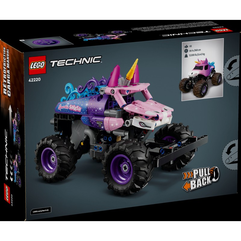Lego Technic Monster Jam Sparkle Smash With Pull-back Motor (42220) (LGO42220)