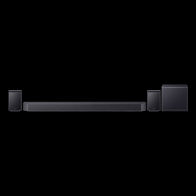 Samsung Soundbar Q990H 11.1.4ch Wireless Dolby Atmos Rear Speakers Q-Symphony SpaceFit Sound Pro (HW-Q990H) (SAMHW-Q990H-EN)