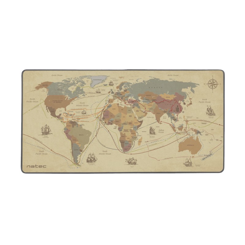 NATEC Discoveries Maxi Mouse Pad World Map 800x400mm (NPO-1457) (NTCNPO-1457)