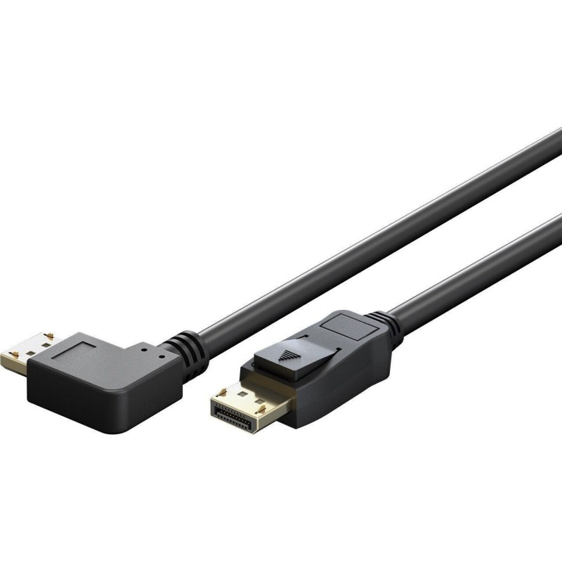 Goobay DisplayPort 2.0/2.1 Cable, Angled 90°, 2m, 54 Gbit/s, 8K@144Hz (77053) (GOB77053)