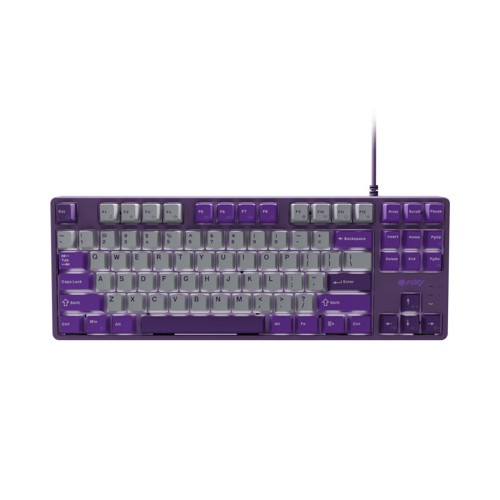 Fury Gaming Keyboard Kanabo K2 US Layout White Backlight Mechanical Gray-Violet (NFU-2350) (FURNFU-2350)