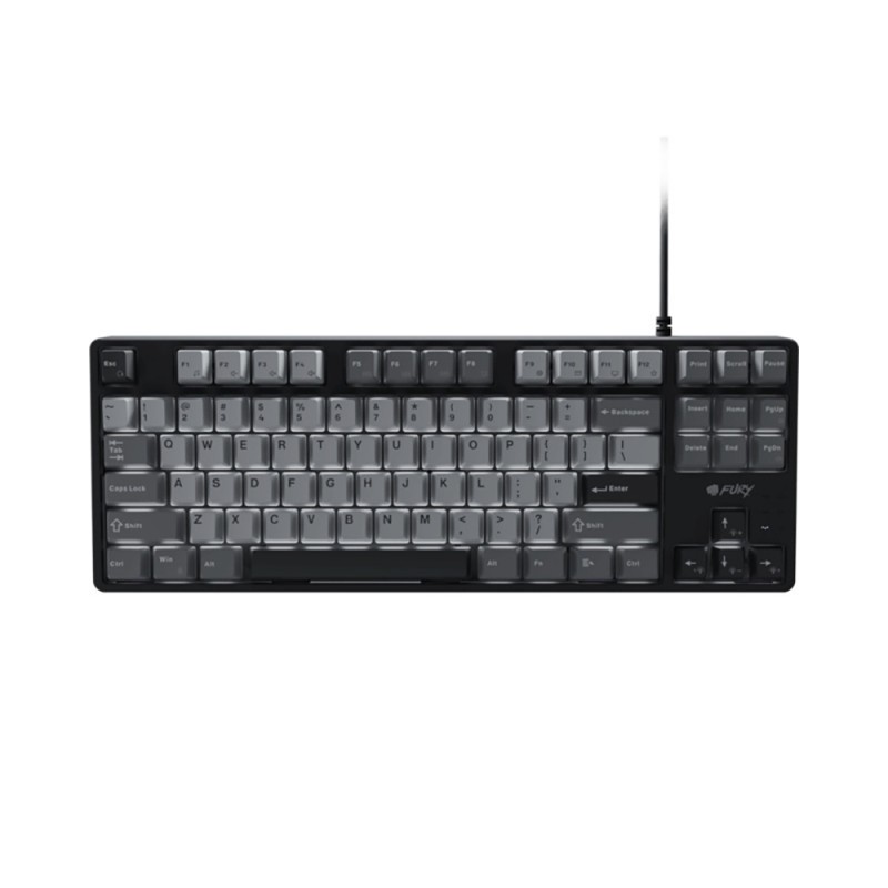 Fury Gaming Keyboard Kanabo K2 US Layout White Backlight Mechanical Black-Gray (NFU-2386) (FURNFU-2386)