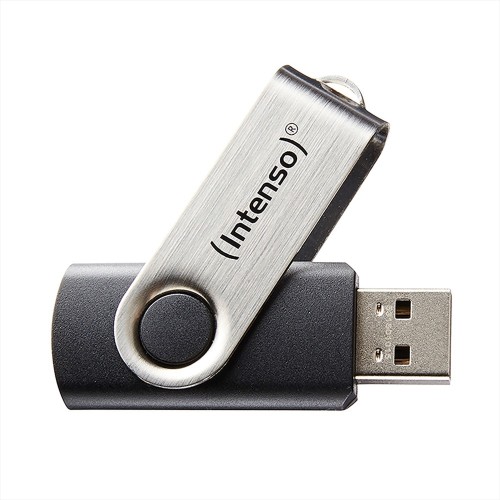 INTENSO Basic Line 8GB USB 2.0 Flash Drive Black Silver (3503460) (INTE3503460)