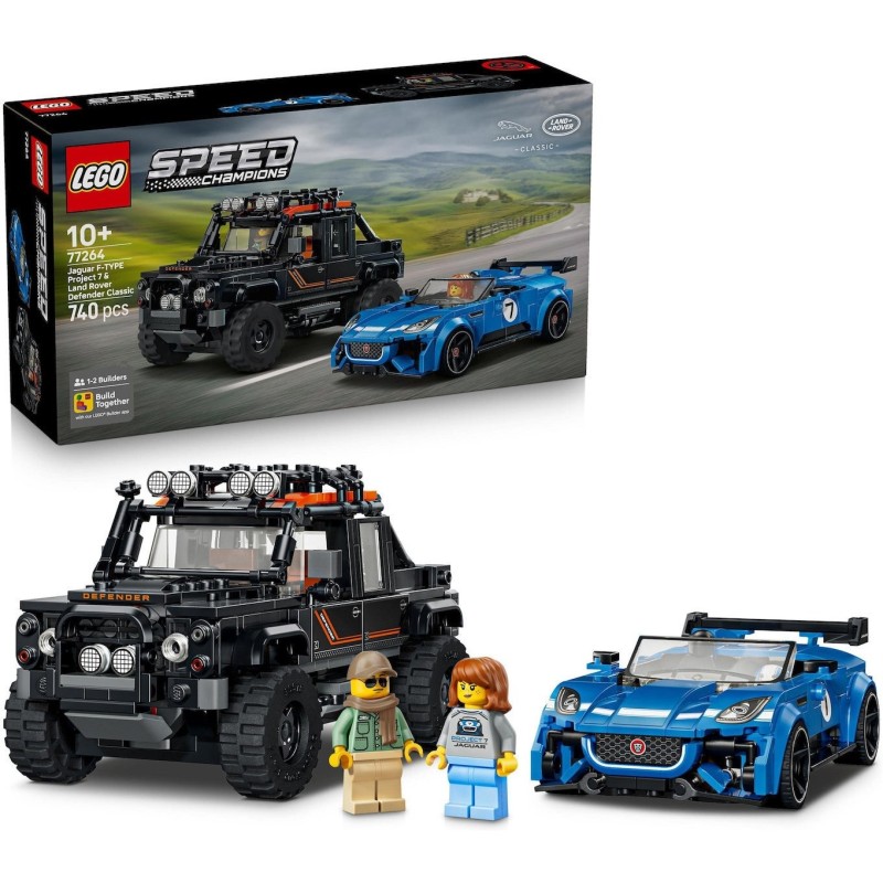 LEGO Speed Champions Jaguar Project 7 & Land Rover Defender (77264) (LGO77264)